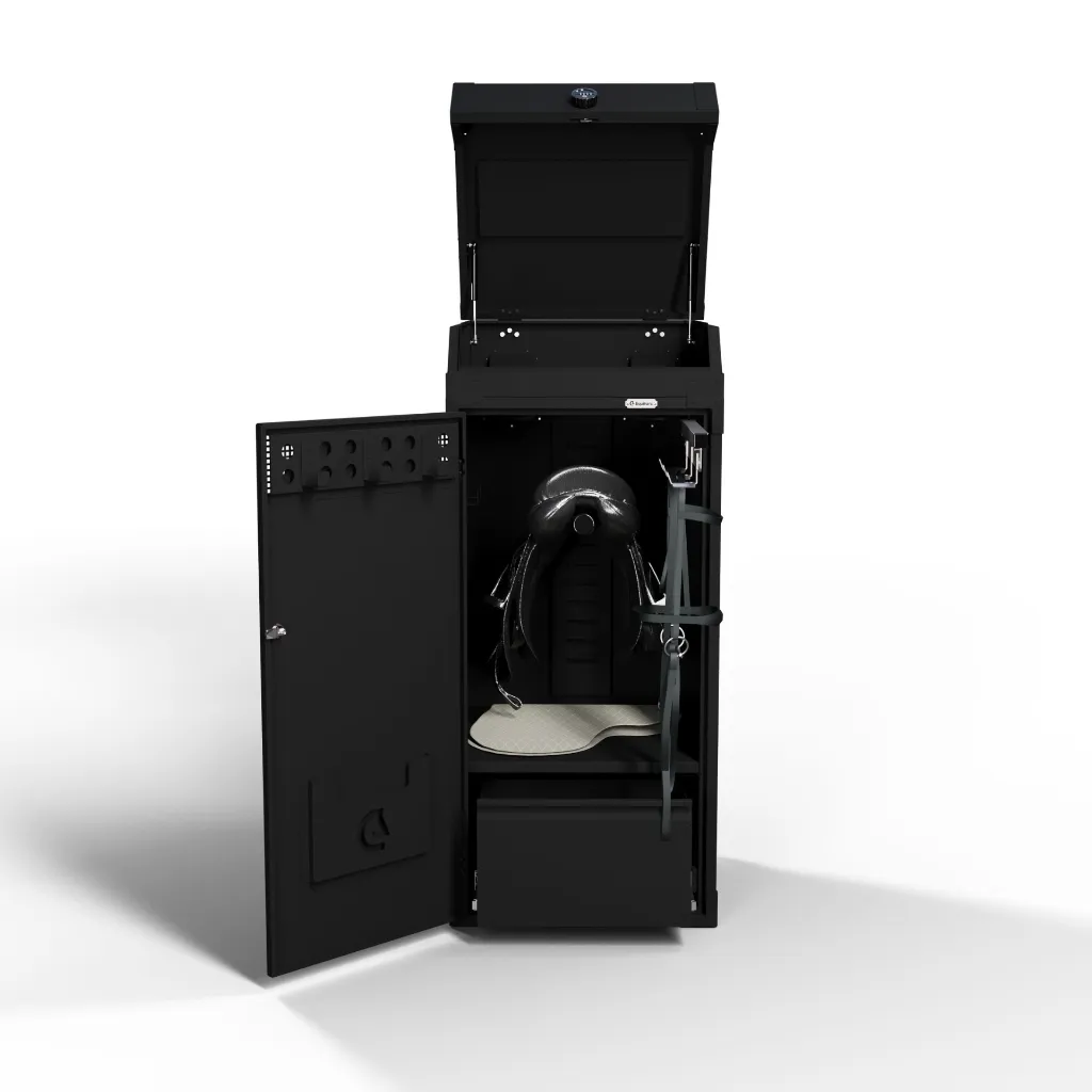 RiderBox XS Alu Coffre 9005 Noir Situation.webp
