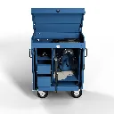 RiderBox M Alu Signature avec coffre 5011 Bleu acier Situation.webp