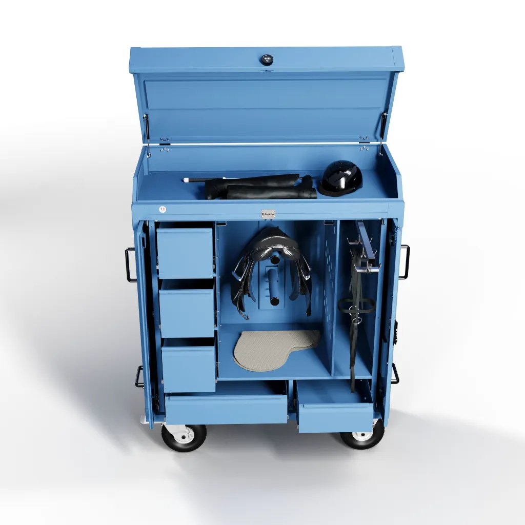 RiderBox L Alu Signature avec coffre 5023 Bleu Situation.webp