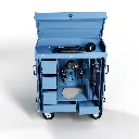 RiderBox L Alu Signature avec coffre 5023 Bleu Situation.webp