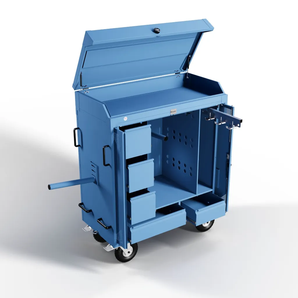 RiderBox L Alu Signature avec coffre 5023 Bleu haut.webp