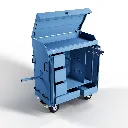 RiderBox L Alu Signature avec coffre 5023 Bleu haut.webp