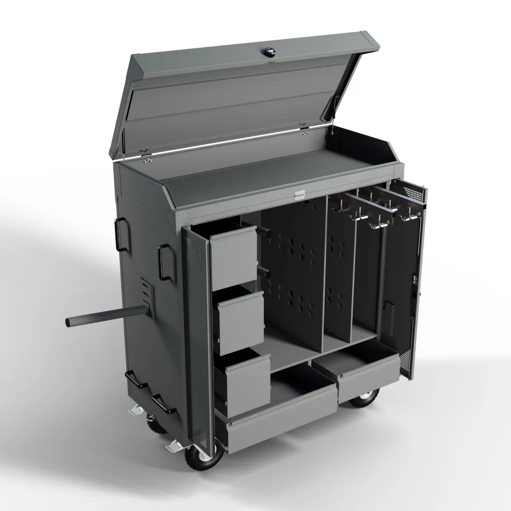 RRiderBox XL Alu Signature avec coffre  7005 Gris Souris haut.webp