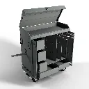 RRiderBox XL Alu Signature avec coffre  7005 Gris Souris haut.webp
