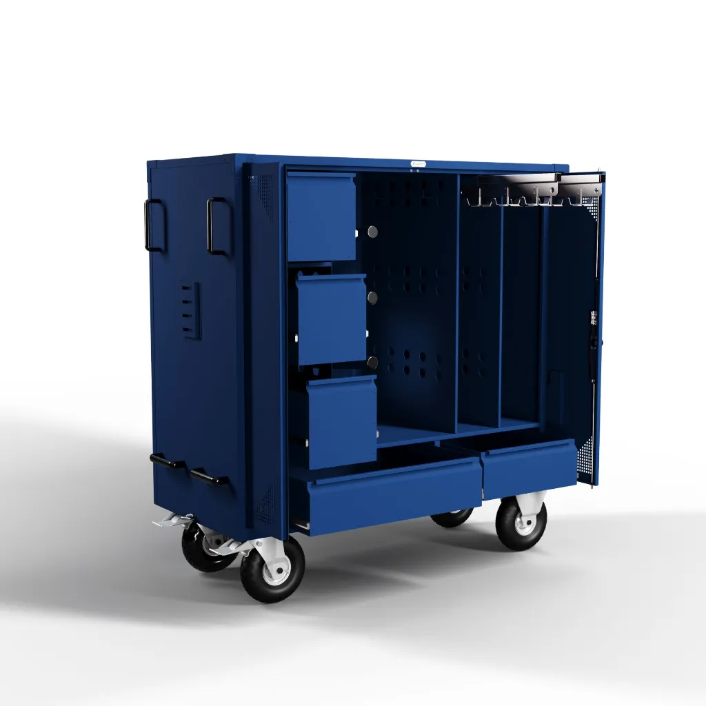RiderBox XL Alu Signature 5013 bleu cobalt Ouvert.webp